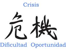 ideograma chino crisis